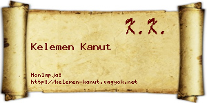 Kelemen Kanut névjegykártya